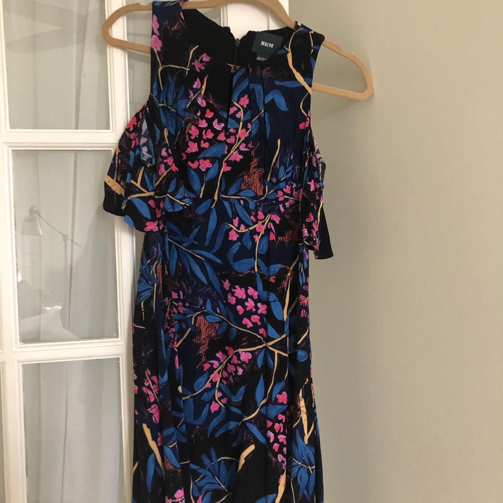 Maeve open shoulder floral dress